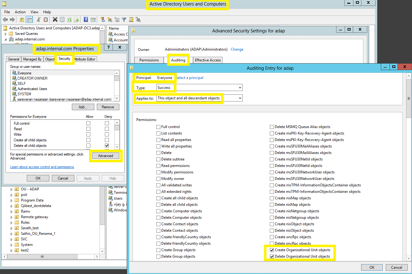 Audit Policies