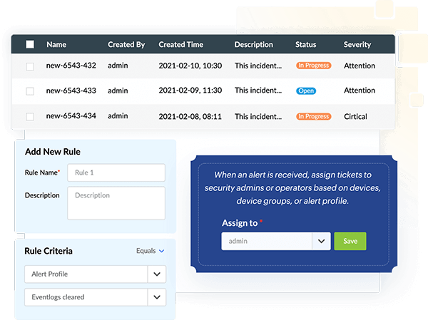 Track every security incident in your network